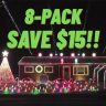 8 Pack of Christmas Sequences WITH MOVING HEADS! (Save $15!)